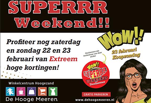 superr zaterdag korting shoppen